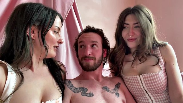 threesome sex lactating tits