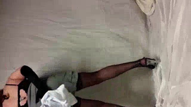 crossdresser strips to show sexy underwear
