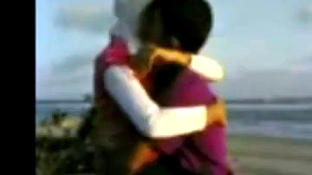 indonesian- hijab girl fucks on the beach