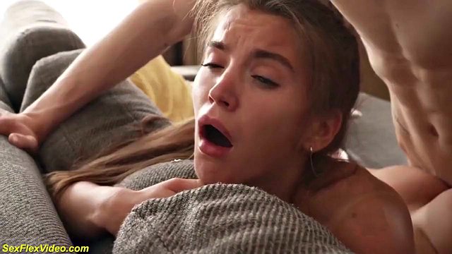 Big Cock Pounds Supple Stepsister's First Anal