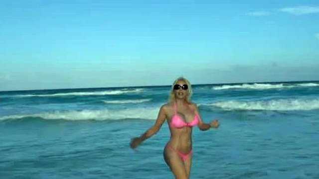 ana at the beach in cancun