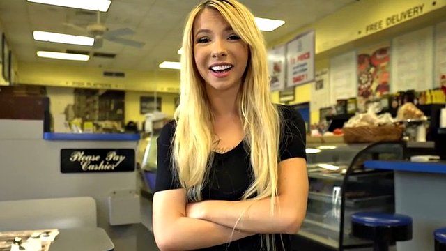 Waitress POV - Kenzie Reeves - Broke College Cutie