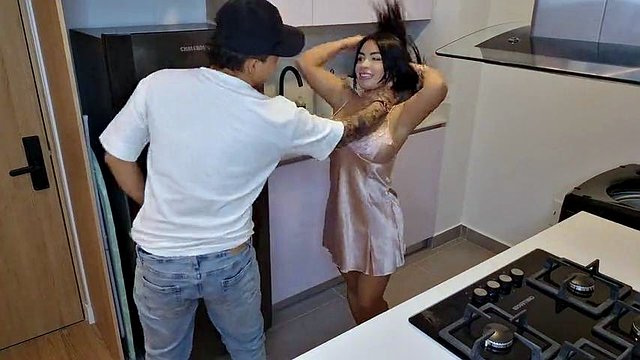 Cheating Wife Moans with Pleasure with Husband's Best Friend