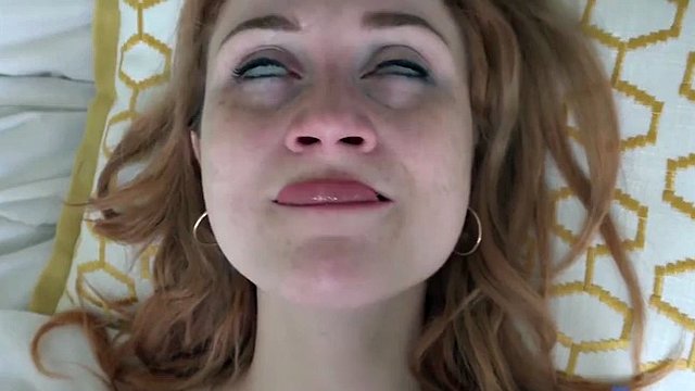 Skinny amateur redhead with small tits and braces gets her pussy eaten and rides dick (POV) Scarlet Skies