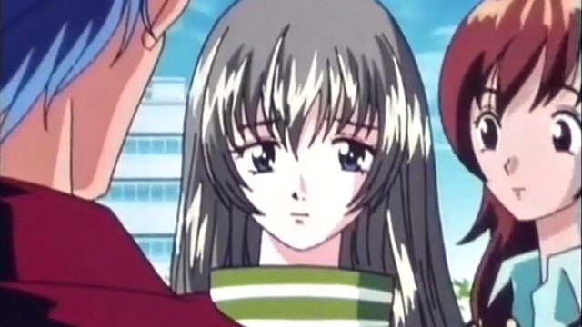 Busty Japon genç sert horoz alır