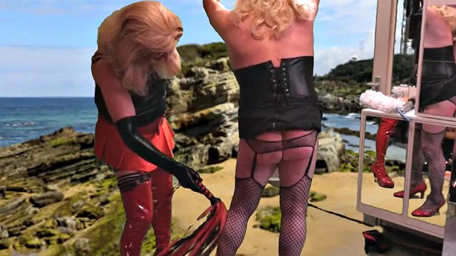 Worship of Marina Red Boot, a good spanking and a lot of ridicule from Mrs. Samantha