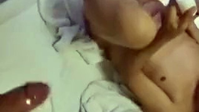 Chinese grandpa sucking daddy's cock and getting fucked