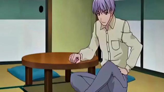 Japanese anime maid caught masturbating