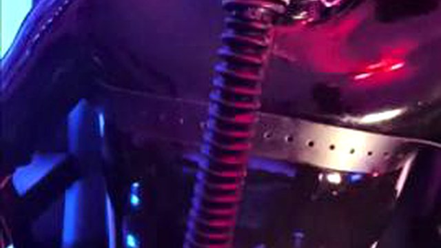 Edging, cum control, electro for the tied rubber man