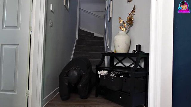 Training Zero Femdom Bondage Slave in Bitchsuit! Cum Orgasm Facesitting Chastity Real Homemade Amateur Wife MILF Stepmom FLR