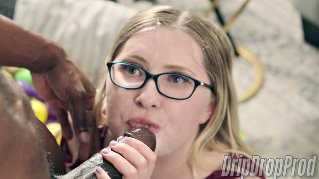 Emma Shay, Ahanu Reed, and Matt Bishop Pound After Massive Cumshot with Intense Blowjobs