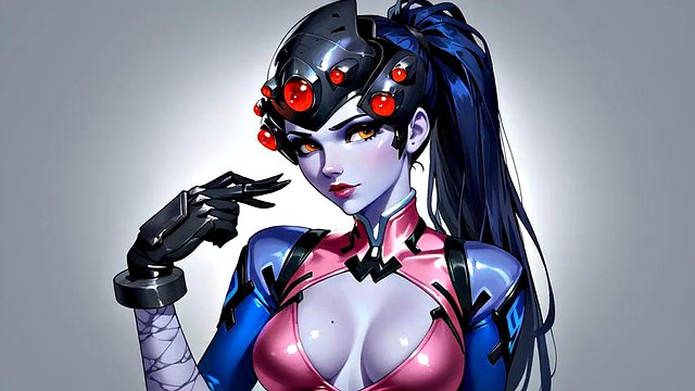 Futanari Widowmaker Masturbating