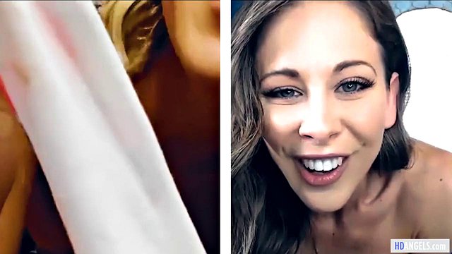 Cherie DeVille และ Emma Hix ในเลสเบี้ยนเว็บแคมช่วยตัวเอง