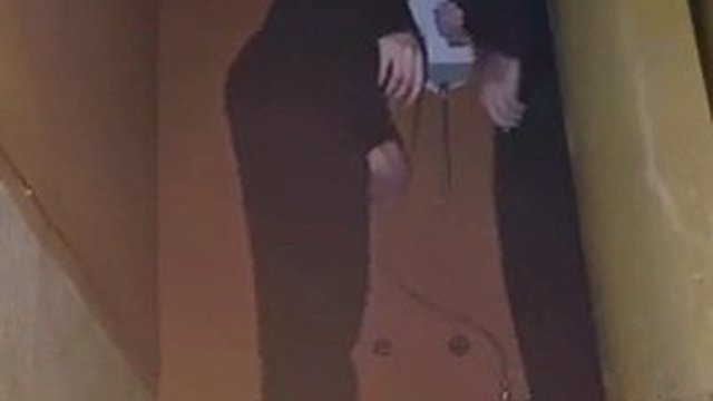 Company holiday party. Married woman kneels in the corner to suck cock
