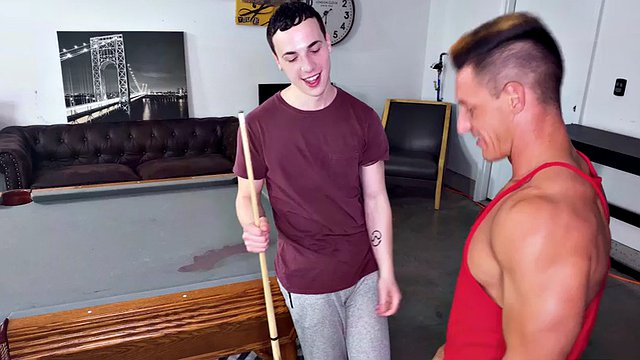 Fucked on the father's day pool table