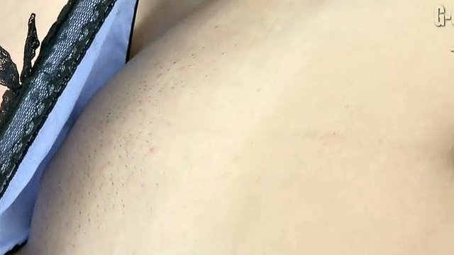 Japanese teen in satin panties has a nice pussy
