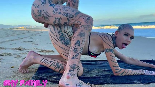 Fucking & Fisting My Wifes Best Friend At Public Nude Beach While People Watch From Afar!