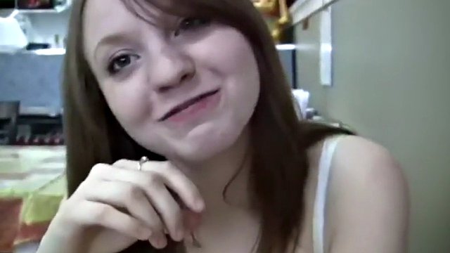 Teen slut sucks cock in public bathroom