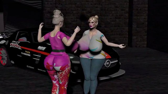 3D Bbw Bimbo แฟชั่นโชว์