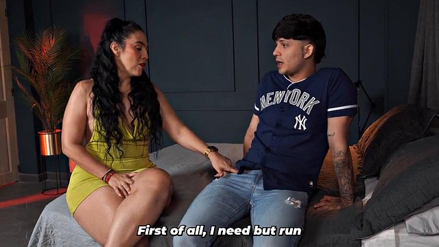 Shy Stepson's Huge Dick Gets Handled by Big-Ass Stepmom