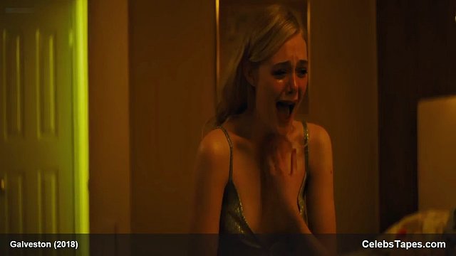 Elle Fanning showing her tits