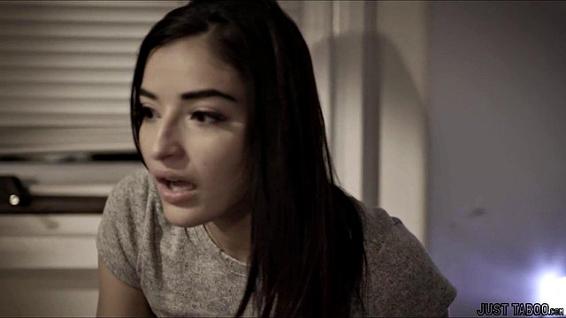 Teen Brunette Caught Naked by Stepuncle in Bedroom