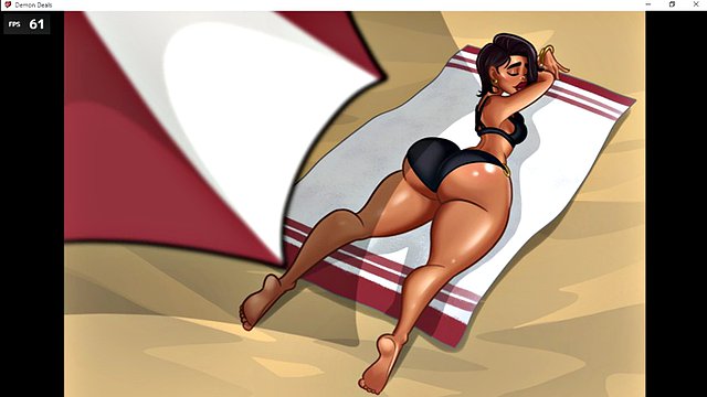 Demon Deals - Brenda am Strand