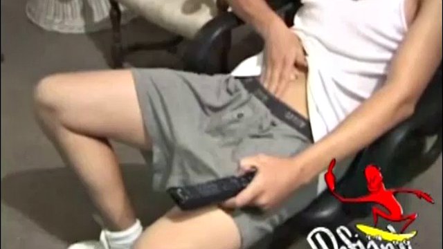 Young Lance looks very inviting and sexy, as he stares at the camera while massaging his hard cock. We enjoy a nice show of long strokes from this naked boy, before he blows his load on a chair.
