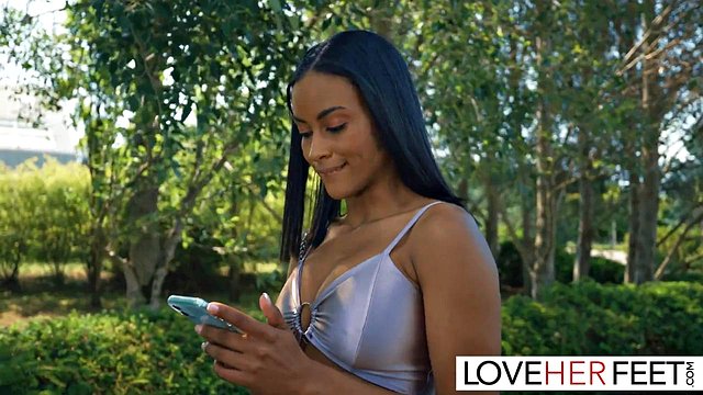 Samantha Cruz and Sasha Rose Lick Each Other's Feet Passionately