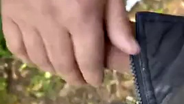 Another married man left his wife to fuck my dick in the forest