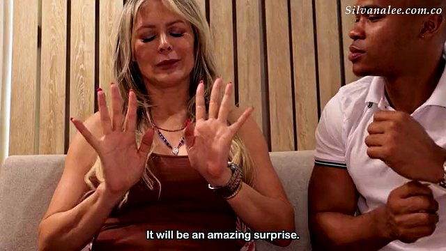 Colombian maid fucks mature blonde Monique Fuentes and big black cock Brandon Cruz