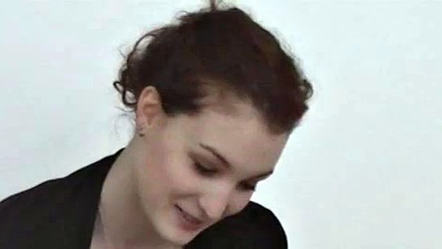 First facial during casting for extremely shy czech