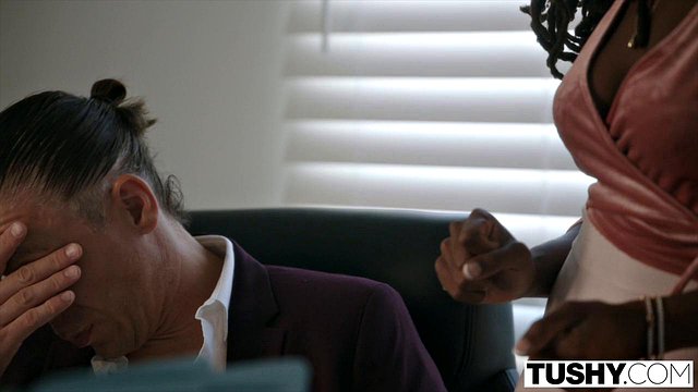 Hentai Office Brunette Hazel Grace Seduces Boss for Anal