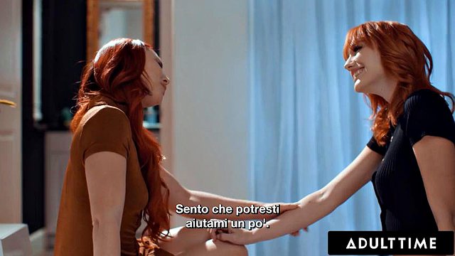 ADULT TIME - Aidra Fox Seduces Bestie Kenna James For ROMANTIC LESBIAN FUCK! ITALIAN SUBTITLES: Porn