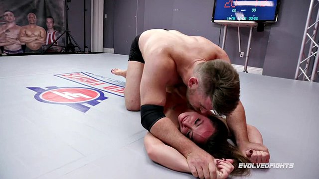 Brandi Mae nude wrestling fight against Jack Friday sucking his dick