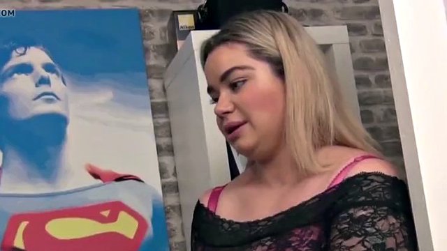 lass with big titties and a fat ass takes dick between boobs