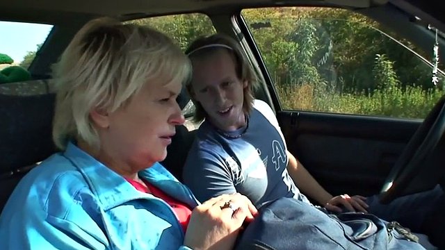 80 year old blonde granny fucked on the side of the road