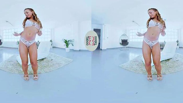 TS_1: Rubia, porno electrónico y pov en realidad virtual